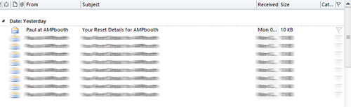 Open email