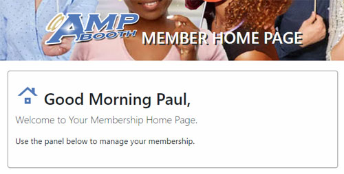 Member Home Page
